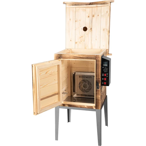 Ahumador 115 L dragON Wood 60E - de madera a leña, con módulo calefactor eléctrico y controlador - 3