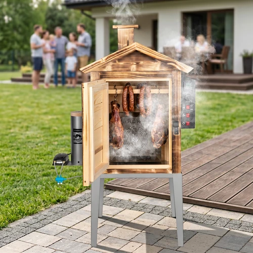 Ahumador 115 L dragON Wood 60E - de madera a leña, con módulo calefactor eléctrico y controlador - 13