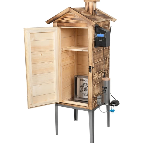 Ahumador con Wi‑Fi, 200 L – dragON WOOD 100IQ con módulo calefactor eléctrico y controlador, alimentado con leña - 2