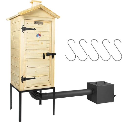 Ahumador de madera de 100 cm, con fogón - 2