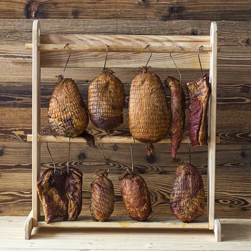 Ahumador de madera de 100 cm, con fogón - 14