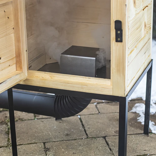 Ahumador de madera de 60 cm, con caja de fuego - 8