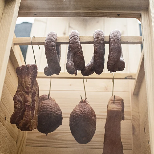 Ahumador de madera de 60 cm, con caja de fuego - 11