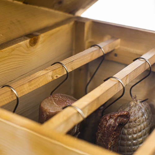 Ahumador de madera de 60 cm, con caja de fuego - 10