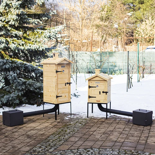 Ahumador de madera de 60 cm, con caja de fuego - 14