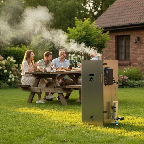 Ahumador dragON de acero 220 L – con controlador digital - 13