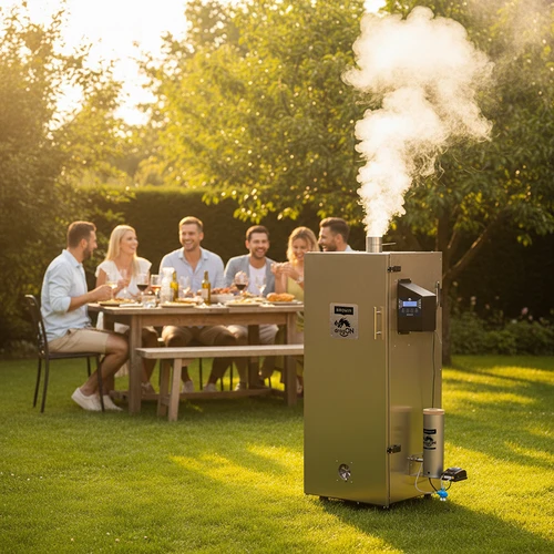 Ahumador dragON de acero 220 L, IQ – con controlador Wi‑Fi - 15
