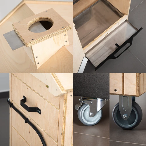 Ahumador dragON PLYWOOD NATURE – sin armazón, modular, con controlador Wi‑Fi, 320 L - 6