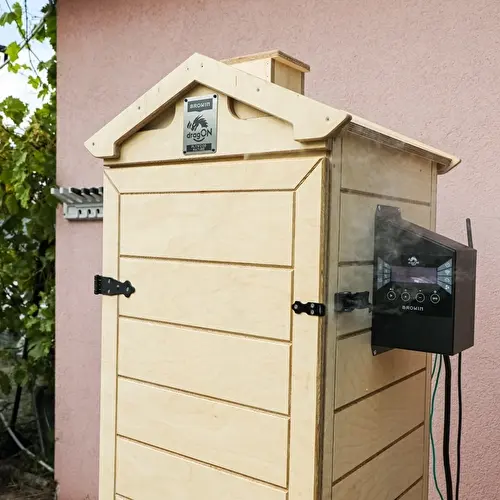 Ahumador dragON PLYWOOD NATURE – sin armazón, modular, con controlador Wi‑Fi, 320 L - 9