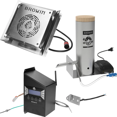 Ahumador dragON PLYWOOD NATURE – sin armazón, modular, con controlador Wi‑Fi, 320 L - 7