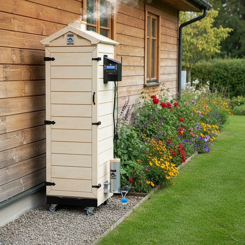 Ahumador dragON PLYWOOD NATURE – sin marco, modular, con controlador Wi‑Fi, 320 L - 15