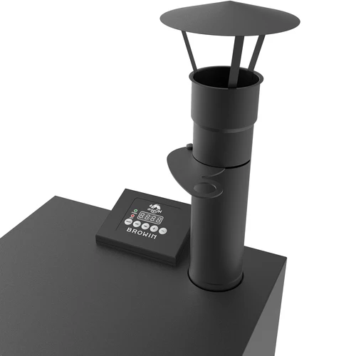 Ahumador eléctrico dragON con generador de humo, digital, 65 L - 18