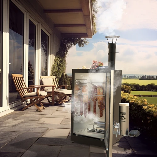 Ahumador eléctrico dragON con generador de humo, digital, 65 L - 31