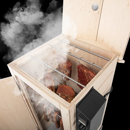 Ahumador eléctrico dragON PLYWOOD NATURE 100E con módulo calefactor eléctrico y controlador - 7