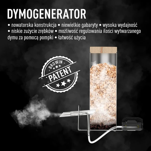 Ahumador eléctrico dragON PLYWOOD NATURE 100E con módulo de calentamiento eléctrico y controlador digital - 10