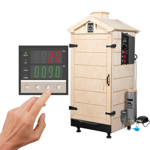 Ahumador sin marco dragON PLYWOOD NATURE con controlador digital, 200L  - 1 