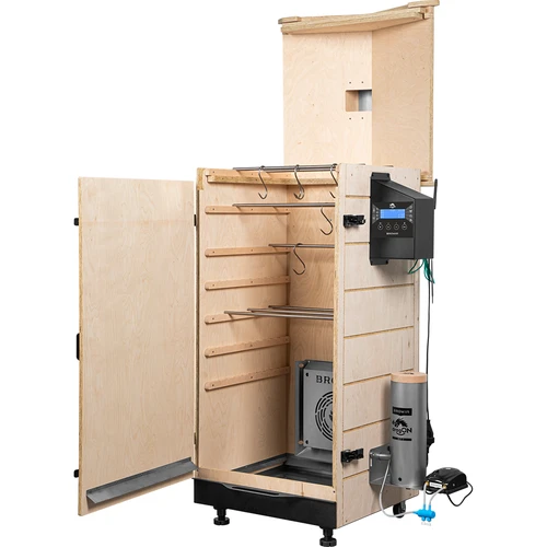 Ahumador sin marco dragON PLYWOOD NATURE con controlador Wi‑Fi, 200 L - 3