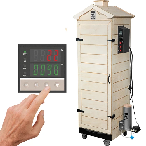 Ahumadora dragON PLYWOOD NATURE – sin bastidor, modular, con controlador digital, 320 L  - 1 