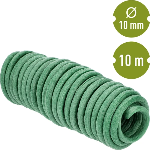 Alambre de jardín recubierto con esponja, verde, 10 m, fi 10mm - 2