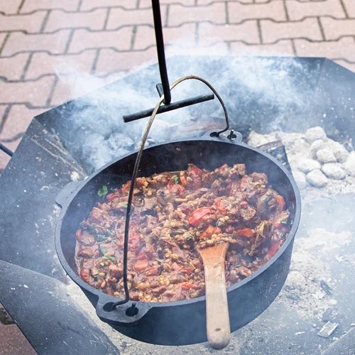 Asa larga para la tapa de la olla de hierro fundido - 7