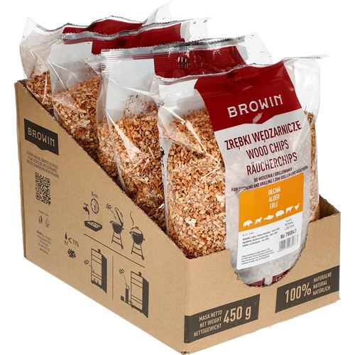 Astillas para ahumar (100% Aliso) cl 2 - 450g X5  - 1 