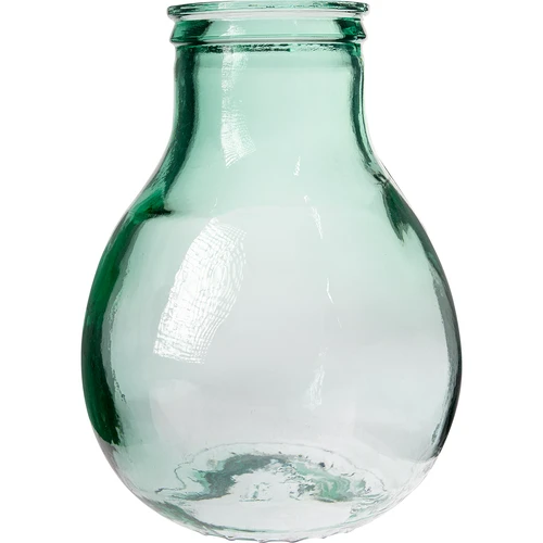 Balón para vino 10L con cuello ancho en cesta de plástico. - 2