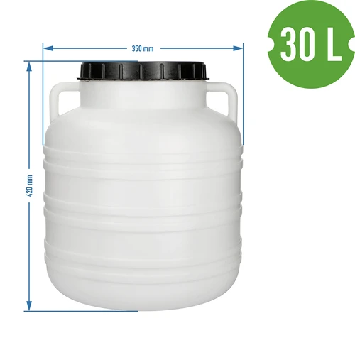 Barril Encurtido - blanco, asas, 30 L - 8