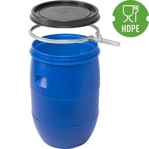 Barril para col 60L, azul con aro - 3