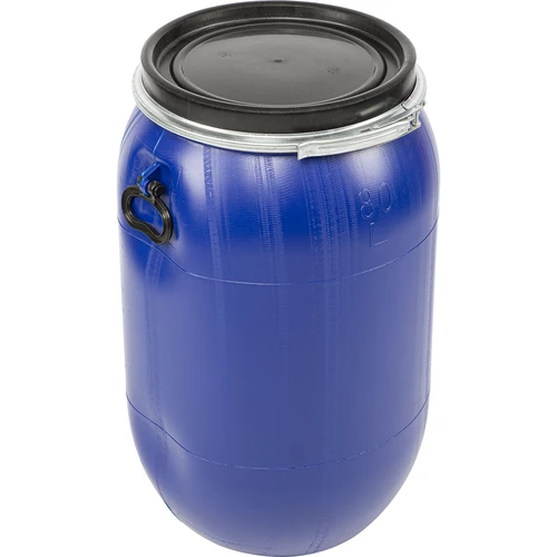 Barril para col, pepinos 80L, azul con aro  - 1 