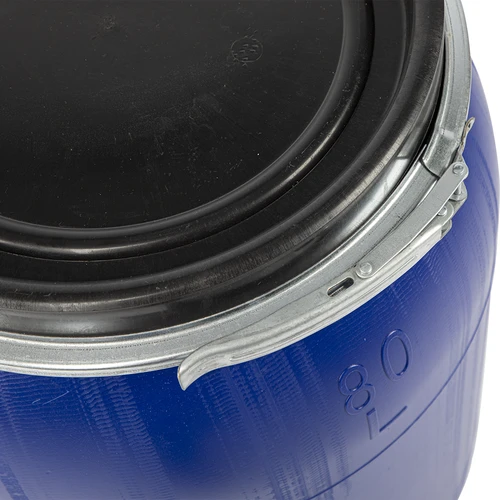 Barril para col, pepinos 80L, azul con aro - 5