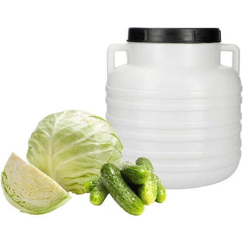 Barril para fermentación 10 L - blanco, con asas - 4