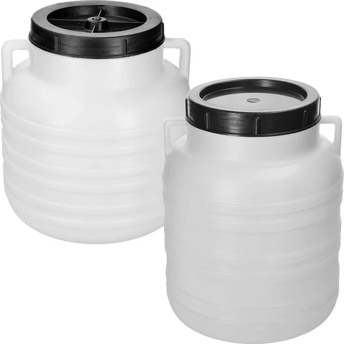 Barril para fermentación 10 L - blanco, con asas - 2