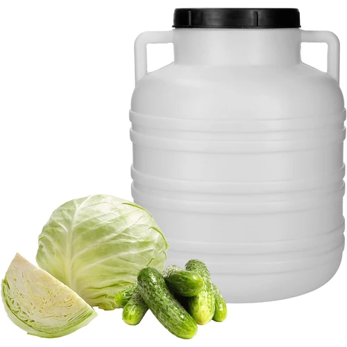 Olla de fermentación 20L - blanca, con asas - 4
