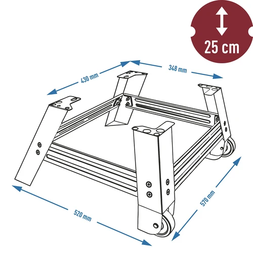 Base móvil para ahumador dragON 330275 - 6