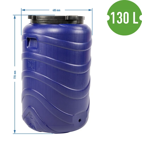 Beczka na kiszonki 130 L niebieska - 9