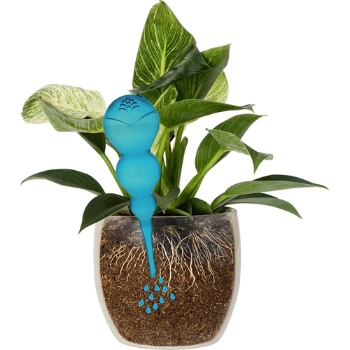 Bola de riego triple (tres cámaras), transparente azul, 600 ml - 3