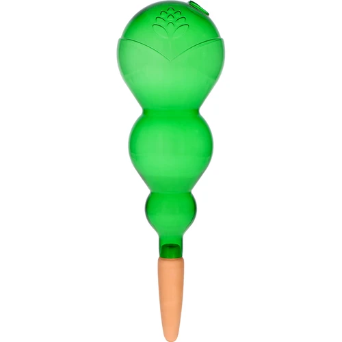 Bola de riego triple (tres cámaras), verde transparente con pie de cerámica, 600ml  - 1 