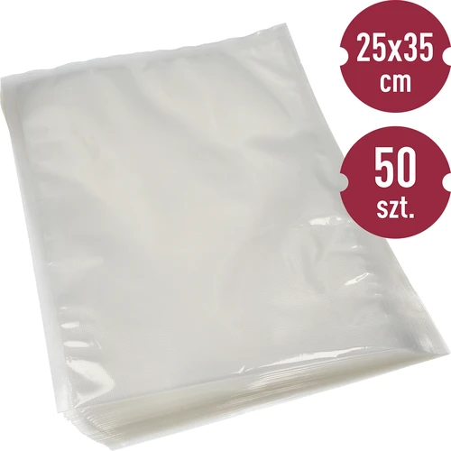 Bolsas gofradas para envasadora al vacío 25 x 35 cm, 50 uds.