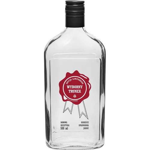 Botella 500ml con tapa, impr. LicorExquisito 4uds - 3