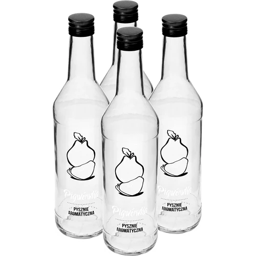 Botella 500ml con tapa, impresión. Licor de membrillo 4 unidades - 2