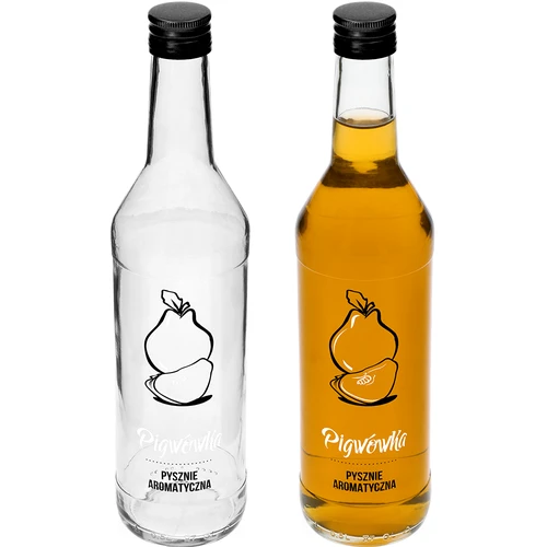 Botella 500ml con tapa, impresión. Licor de membrillo 4 unidades - 4