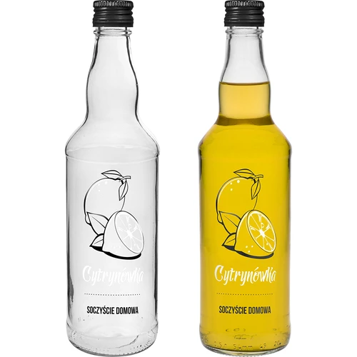 Botella 500ml con tapa, impresión Limoncello 4 unidades - 3