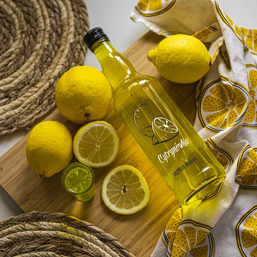 Botella 500ml con tapa, impresión Limoncello 4 unidades - 8