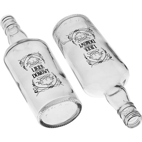 Botella 500ml con tapón, impr. Licor 4uds - 8