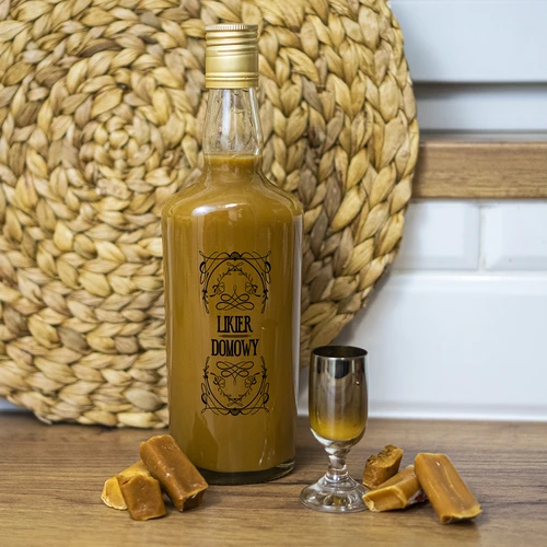 Botella 500ml con tapón, impr. Licor 4uds - 10