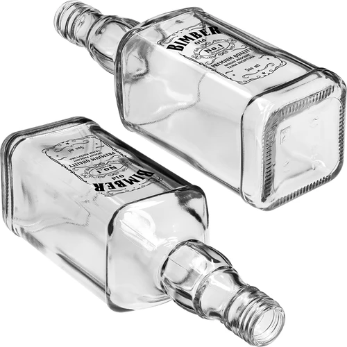 Botella Daniels 500 ml con tapón de rosca, estampado “Bimber OLD”, 1 ud. - 5