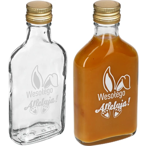 Botella de 200ml con tapa, impresión OREJAS DE CONEJO 6uds - 4