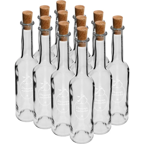 Botella de 350ml con corcho. impresión Licor Casero - 6