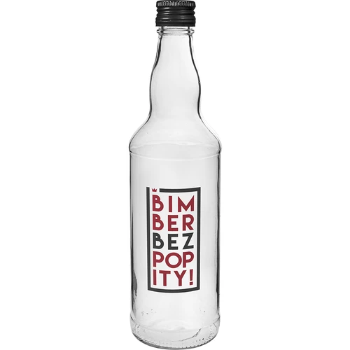 Botella de 500ml con tapa, impr. BimberBezPopity 4uds - 3