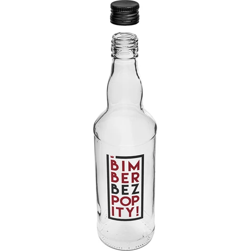 Botella de 500ml con tapa, impr. BimberBezPopity 4uds - 4